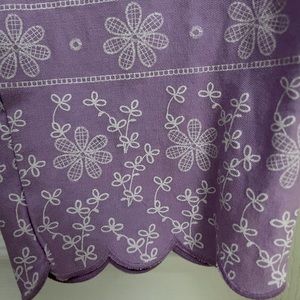 Lavender Pixie with scallop ankle detail